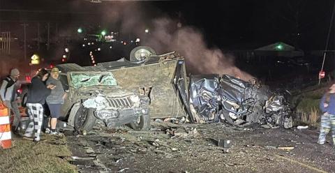 This crash on Georgia State Route 5 south of McCaysville claimed the lives of two Fannin County men.