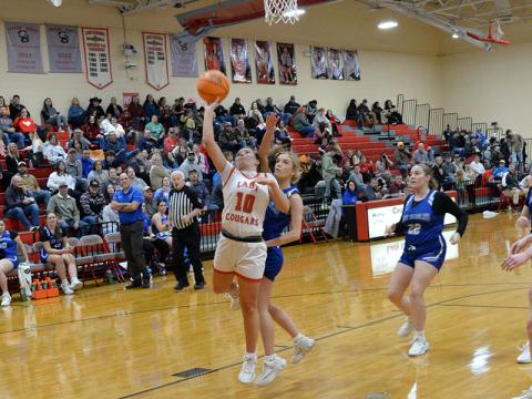 Kendra Deal was the Lady Cougars’ leading scorer in the district championship victory.