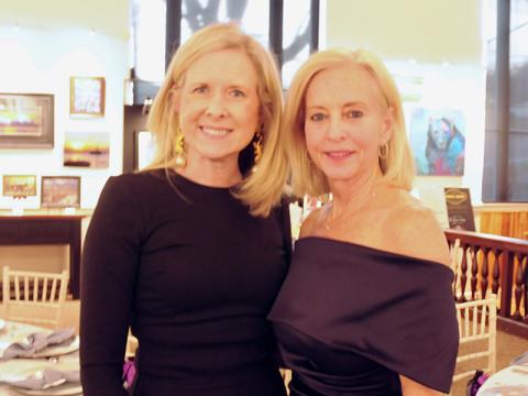 Kim Folger, left, and North Georgia Mountain Crisis Network board Chair Sherry Lang, support the organization during the Love, Honor, Cherish Gala.
