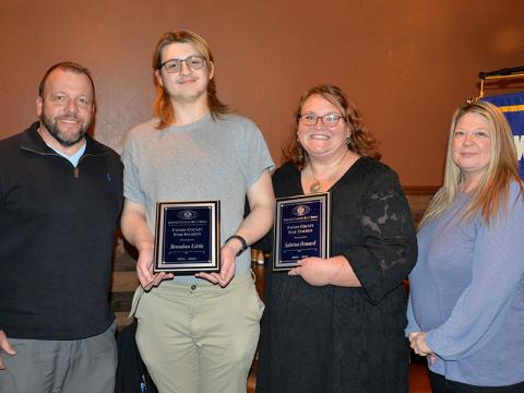 Brendan Little, second from left, is this year’s STAR Student. He is shown with, from left, Fannin County High School Principal Dr. Scott Ramsey, STAR Teacher Sabrina Howard and school Counselor Christina Zell.