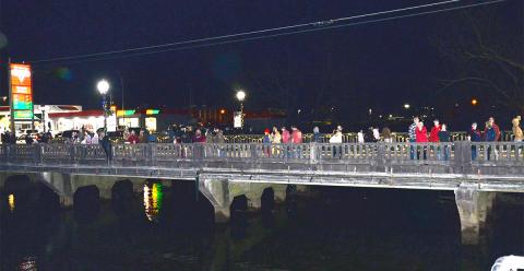 McCaysville Mayor Terry Arp echoed the opinion of other city officials and citizens when he said he is “very much opposed” to a temporary bridge four tenths of a mile upstream from the concrete bridge.