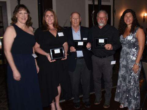 Outgoing Chamber of Commerce board members were recognized by board Chairwoman Manda Hughes and President Christie Gribble. Retiring from the board are Suzanne Davenport, Rene Bidez and George Robinson.
