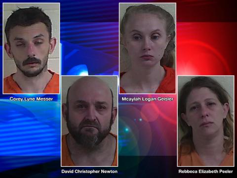 Two months of investigative work by four area law enforcement agencies resulted in the arrests of four individuals on multiple charges earlier this month.