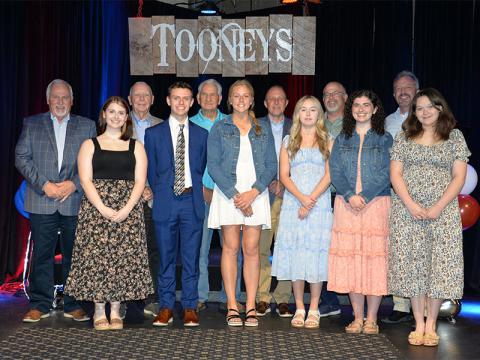 Tri-State EMC held their annual Honors Night Thursday, May 1, at Tooney’s Music Venue in McCaysville. Scholars are shown with Tri-State’s board members, from left, Jim Quintrell, Anna Ballew, Jerry Pack, Carder Lance, Bill Joe Postell, Olivia McNabb, Scott Barker, Chloe Grizzle, Daniel McNabb, Julie Farmer, Jesse Miller and Jaclyn Cracknell.