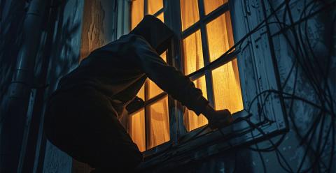 The victim said she did not want to press charges, she just wanted the intruder to pay for the windowpane damage, to which he agreed.