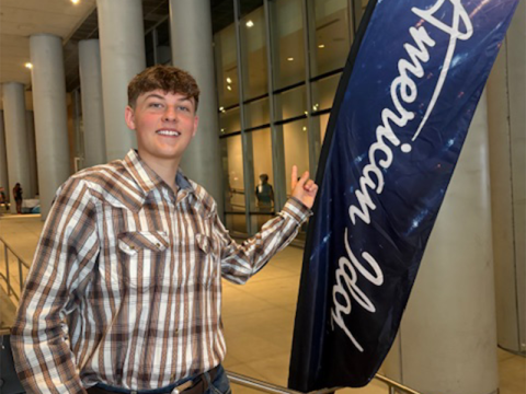 Carson Parris is waiting, hoping for a Golden Ticket to Hollywood following his American Idol audition in Nashville, Tennessee.