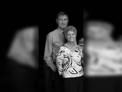 Jim Crawford is shown with his wife Sally.