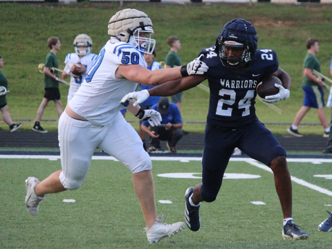  Fannin’s Isaac Watkins goes for a tackle in the Rebels win over White County. Photo courtesy of Mark Turner, White Co. News