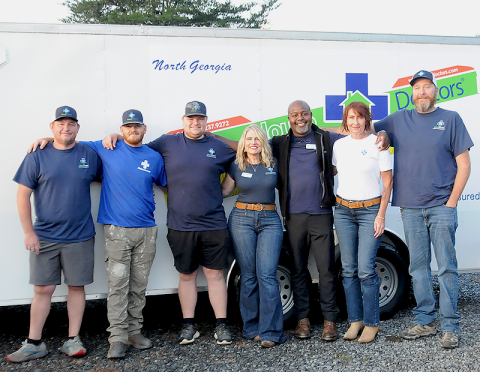 The crew of House Doctors of North Georgia stand ready to help with everything you need to repair or upgrade your home. From left are Andy Crowder, Jerritt Holloway, Hunter Crowder, Amber Thomas, George Thomas, Michelle Chandler and Michael Butler. Not shown is Jimmie Petry. 