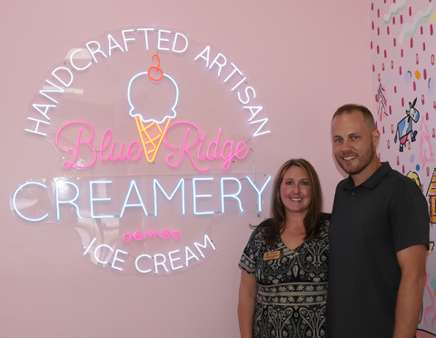 Suzanne and John Davenport’s concept for the Blue Ridge Creamery came from Suzanne’s grandmother, Christine Stovall, who owned the Tastee Freeze.