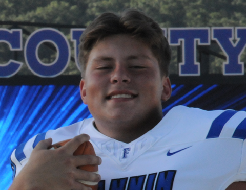 CJ Reece set the all-time tackling record at Fannin County High School Friday night in the Rebels contest against Gordon Lee.