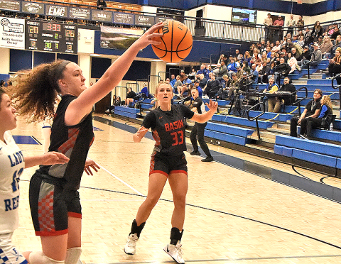 Kloie Ballew runs down a loose ball for Copper Basin’s Lady Cougars.