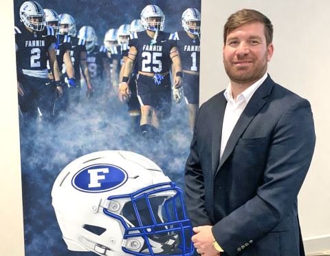 David Nichols is the new head coach of the Fannin County Rebels football team. 