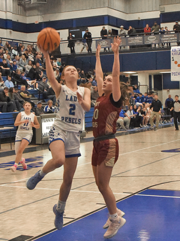 Albany Cole, shown in action earlier this year, scored 13 points in the win over Christian Heritage.