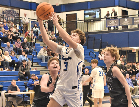 Cannon Holloway aims for two Fannin County points. The Rebels are scheduled to host Christian Heritage this Friday night with tipoff at 7:30. Christian Heritage is currently ranked first in A D1 Region 7 with an 11-0 mark while Fannin County is second at 9-0.