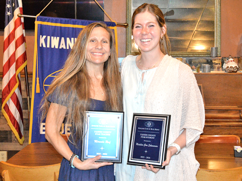 Miranda Roof, left, and Madeline Schueneman are this year’s STAR teacher and student.