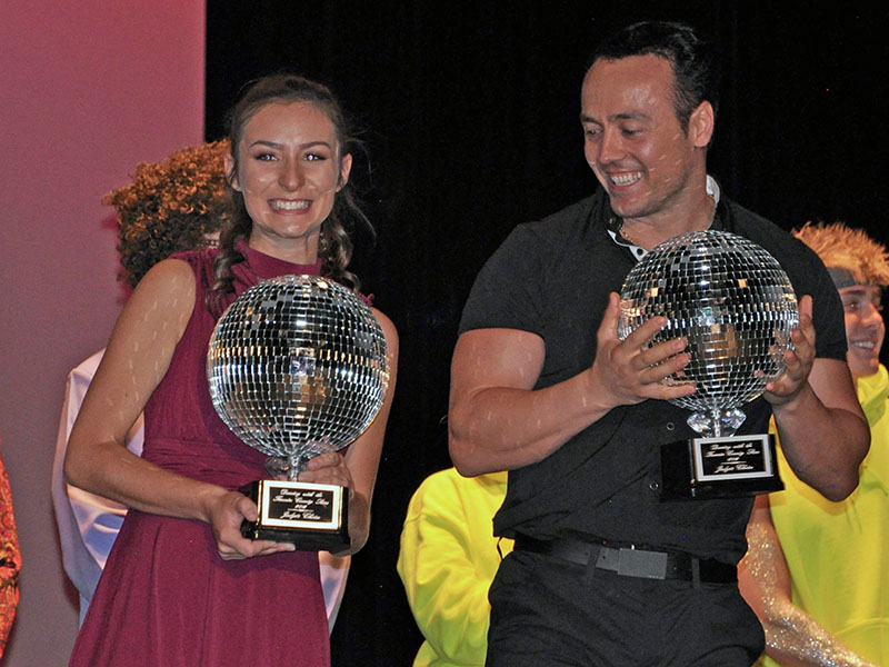 Baylee Sue Williams and Gazmend Ahmedi were HER HOPE Pregnancy Center’s Dancing with the Fannin County Stars Judge’s Choice winners for their Latin routine.