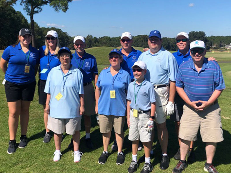 The Fannin County Special Olympics athletes played in a nine hole unified golf tournament in Valdosta, Georgia, Saturday, October 12. Golfers are, from left, front, Debbie Sorrells, Kari Castlen, Alex Hughes and Kevin Turner; back, Ivie Chapman, Carrie Minear, Buford Ramey, Jeff Lake, Rick Kruse and Craig Hartman.