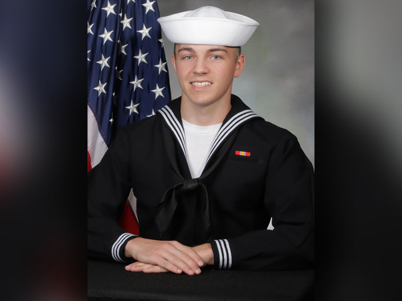 Seaman Recruit Chase Trentham graduated from Recruit Training Command as the top sailor, earning the Military Excellence Award. 