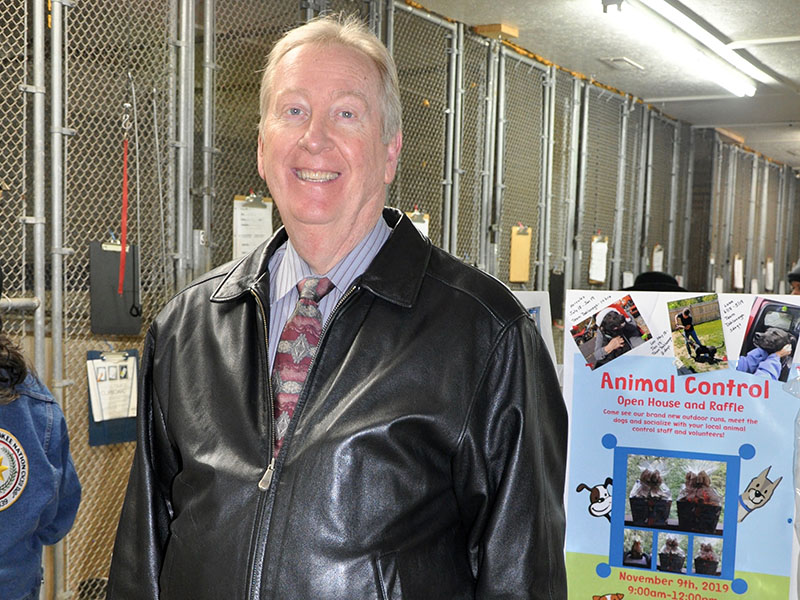 Fannin County Board of Commissioners Chairman Stan Helton attended Fannin County Animal Control’s Open House to talk with members of the community.
