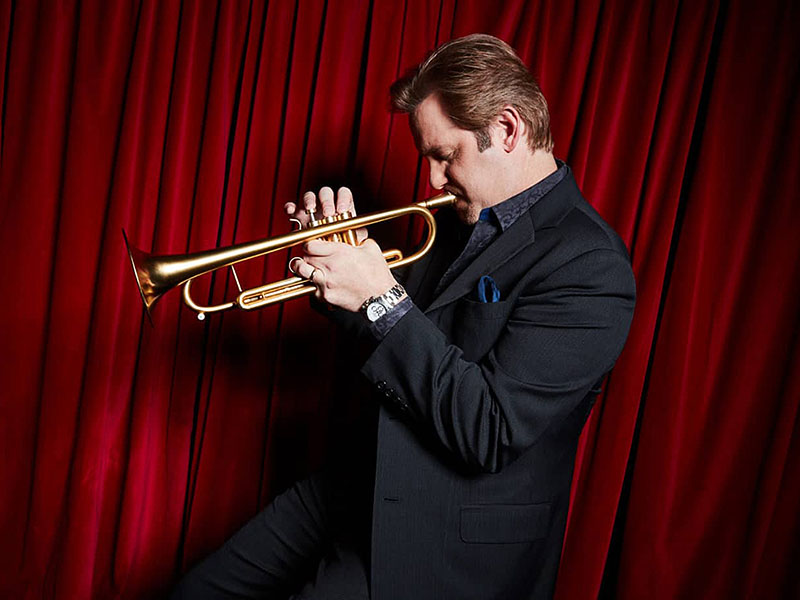 Renowned jazz artist Joe Gransden gets down on the trumpet.