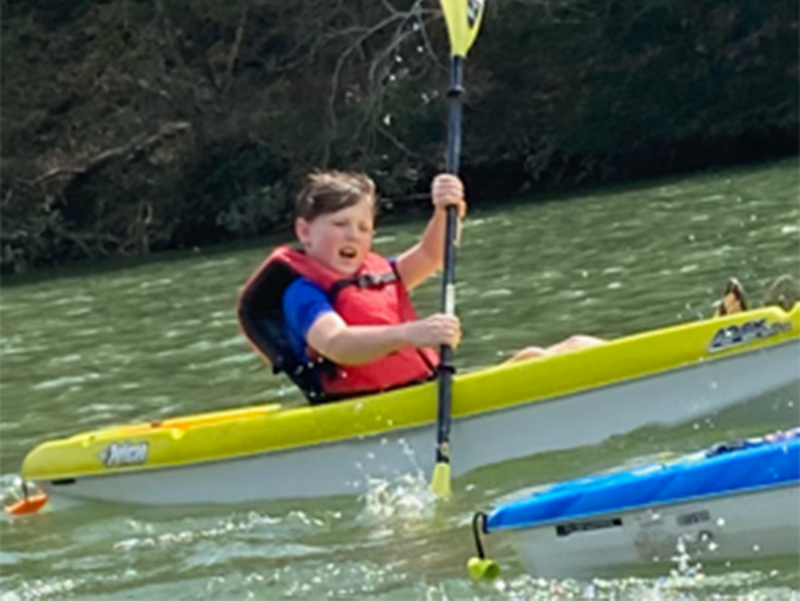 Copper Basin Elementary School student Jasper Mealer went kayaking down the lower part of the Ocoee River into Parksville Lake with his friend during the school closure caused by COVID-19.