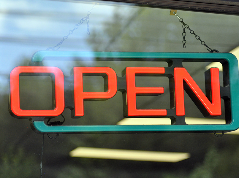 “Open” signs are appearing in business windows throughout Fannin County and the Copper Basin area.