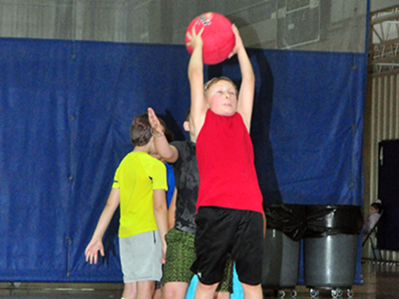 Lucas Cox catches the ball to avoid being put out during the Fannin County Recreation Department’s Summer Camp Wednesday, June 3.