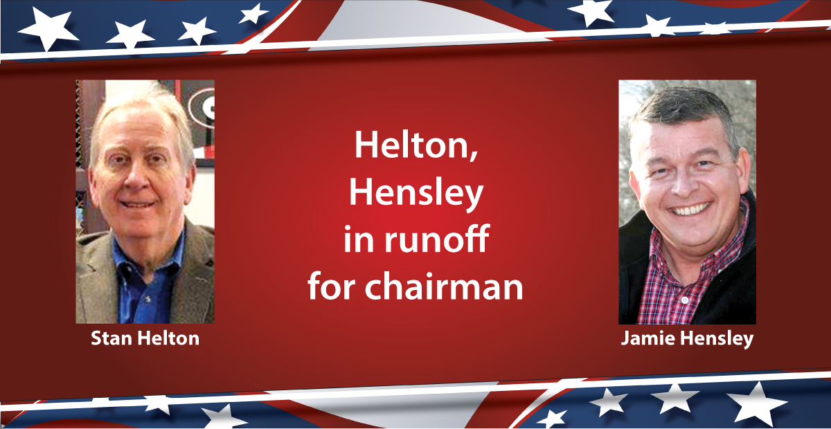 Incumbent Stan Helton will face Jamie Hensley in a runoff for Fannin County Board of Commissioners Chairman