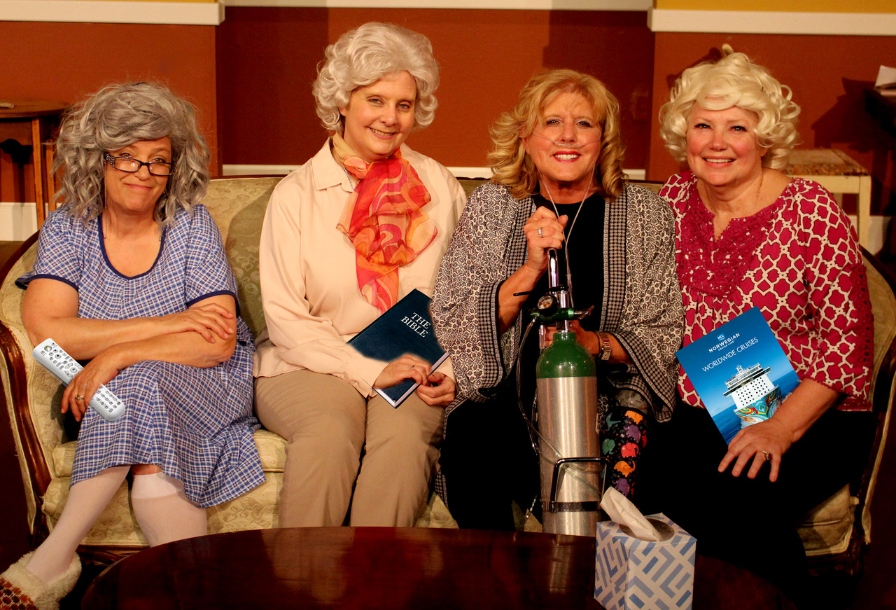 “The four old broads are eager to return to the stage!” Blue Ridge Community Theater Production Manager Joseph Nicolella said. The production, Four Old Broads, came to a halt amid the COVID-19 pandemic in late March. Broads shown, from left, are Toni Creed, Norma Bean, Swan McKnight and Sherry Triebert.