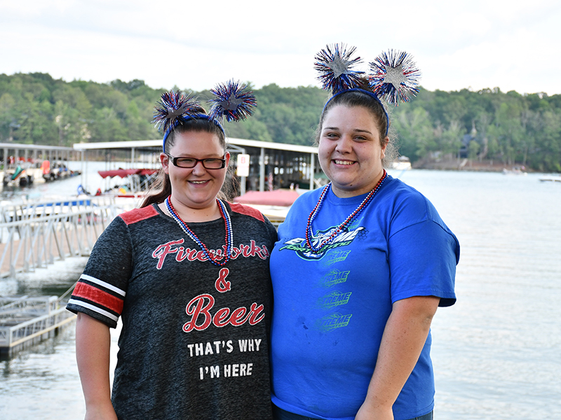 Cheyenne and Mackenzie found their red, white and blue attire just in time for Independence Day, Saturday, July 4.