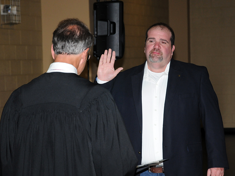 Jason Pankey was sworn in to serve his first term as Polk County’s new assessor of property.