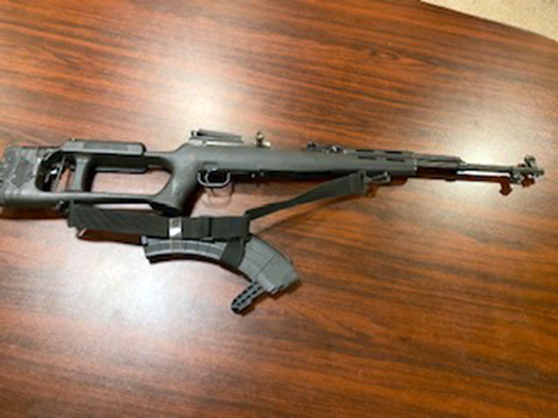Don Parker Edwards Jr., was allegedly armed with this SKS rifle.