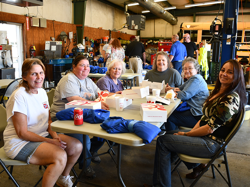 Fannin County school bus drivers were applauded for their hard work and commitment to student safety during a School Bus Safety Week luncheon Thursday, October 22. Shown are, from left, Lisa Cheatham, Tina Dillingham, Robin Searcy, Melissa Beaver, Frances Newberry and Pepper McConnell.