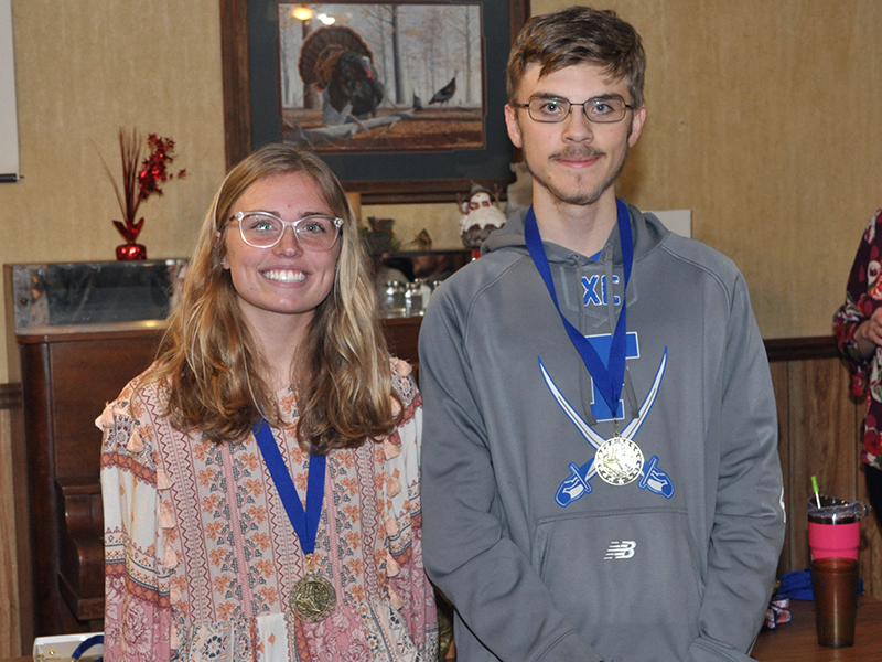 The Fannin County cross country team held their end-of-season banquet Thursday, March 18. Kinsley Sullivan and James Kyle were honored with the “Difference Maker Award”. The award symbolizes someone who always pushed themselves to be better and gave it their all.