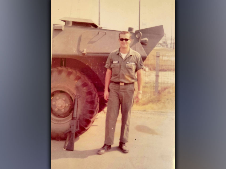 U.S. Air Force veteran Richard Crosley is shown while he was deployed in South Vietnam.