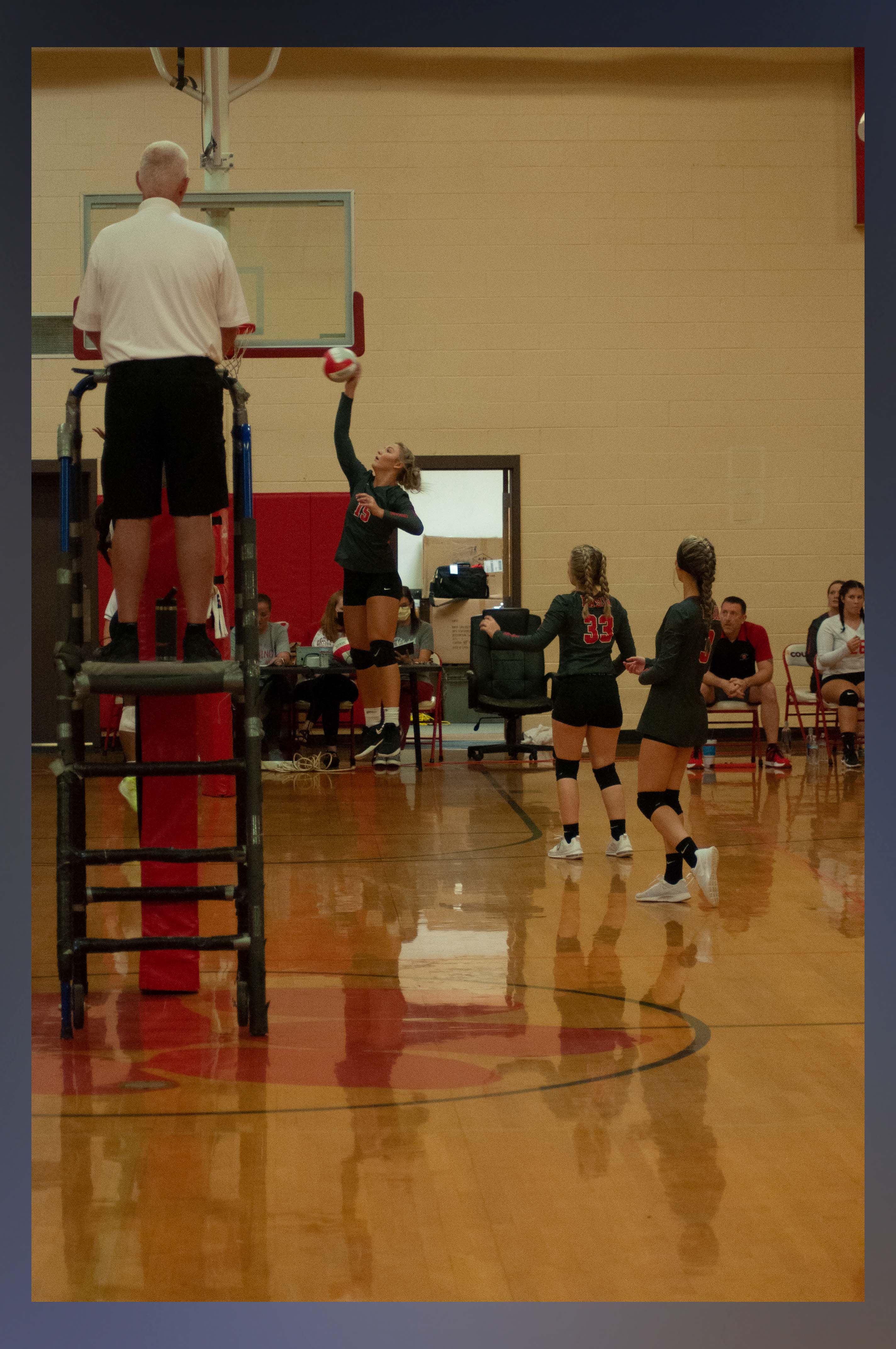 Sapporiah Ross kills the volleyball in recent action for the Lady Cougar volleyball team. The Lady Cougars swept Tennessee Christian Preparatory School Monday, September 13.