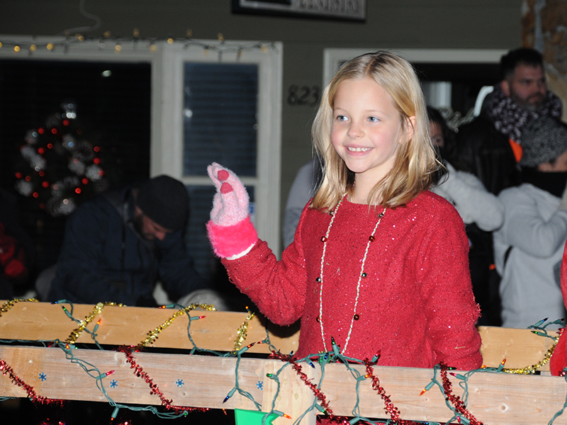 There was no absence of smiles during the Light Up Blue Ridge Parade.