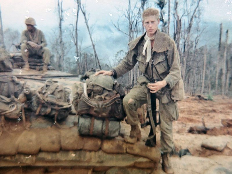 U.S. Army veteran Floyd Ballance is shown getting ready to go out on an operation while in and around Vietnam and Cambodia.