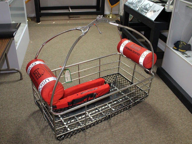 This U.S. Coast Guard rescue basket and sling was recently donated to the Fannin County Veterans Museum.