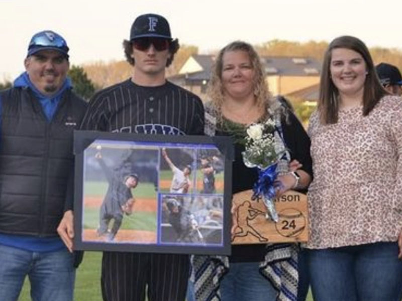 Senior Jason Pearson was escorted by Jason and Julee Pearson and sister, Montana Pearson.