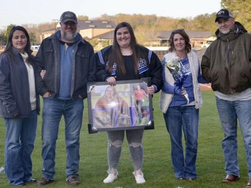 Senior manager Kalliee Stanley was escorted by her parents Anthony and Tiffany Stanley and Jayson and Jessica Hughes. 