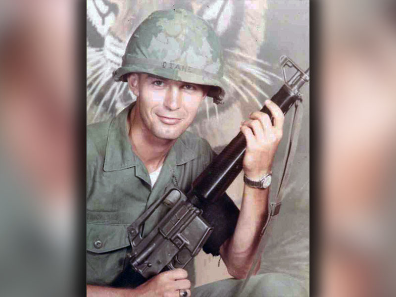 Steve Strickland is shown in July 1969 at Fort Polk, Louisiana.