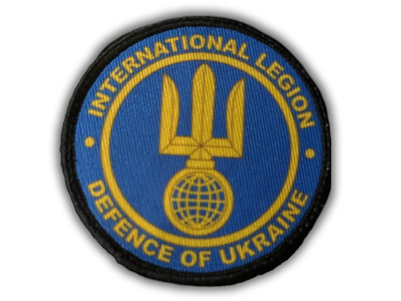 This is the official patch issued volunteers joining the International Legion Defnece of Ukraine.