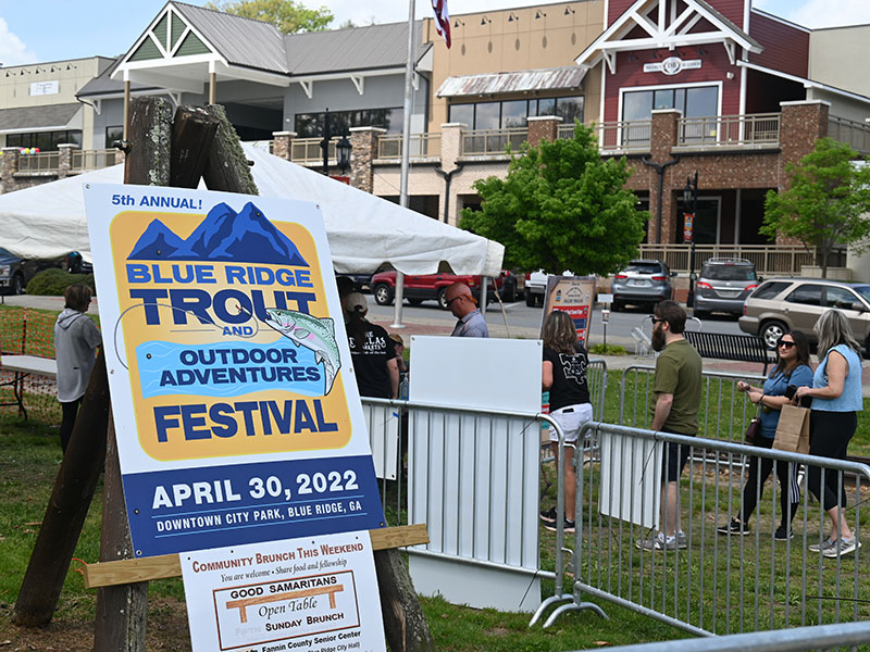 The 2022 Blue Ridge Trout and Outdoor Adventures Festival presented by the Blue Ridge Mountain Trout Unlimited (BRMTU) chapter drew large crowds to downtown Blue Ridge city park Saturday, April 30.