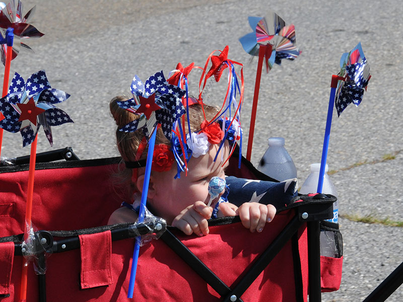 No matter how young or old, the Oldtimers Parade July 4 brought out red, white and blue patriotism among all ages.