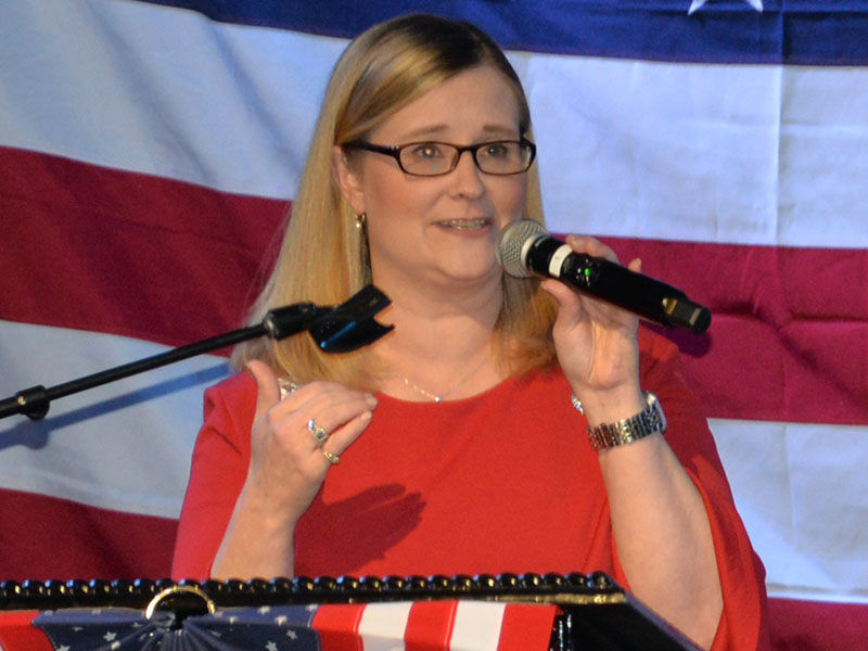 Republican leader Rebecca Yardly talked of the party’s focus.
