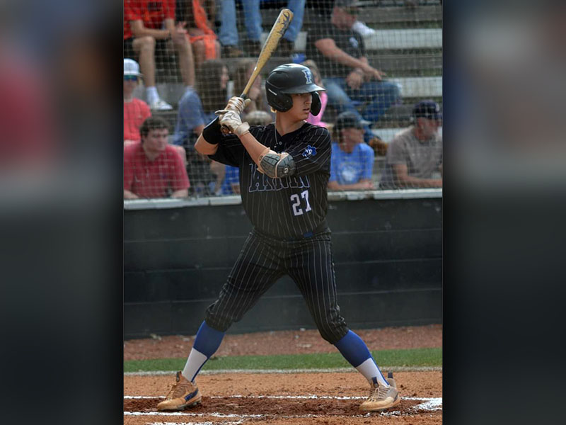 Rebel Gaige Foster steps up to bat in the region win over Gordon Central Tuesday, April 4. | Photo Courtesy of Teresa Martin  