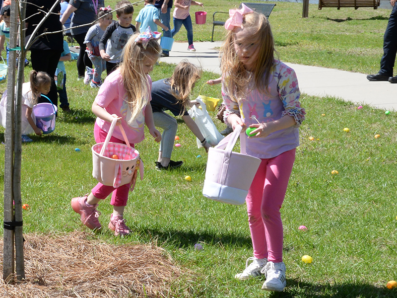 These youngsters were not about to slow down on their hunt for Easter Eggs April 1 in McCaysville.