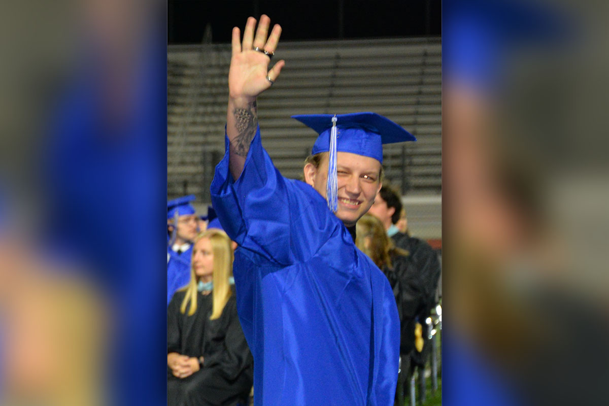 Smiles and waves were everywhere after graduates received their diplomas.
